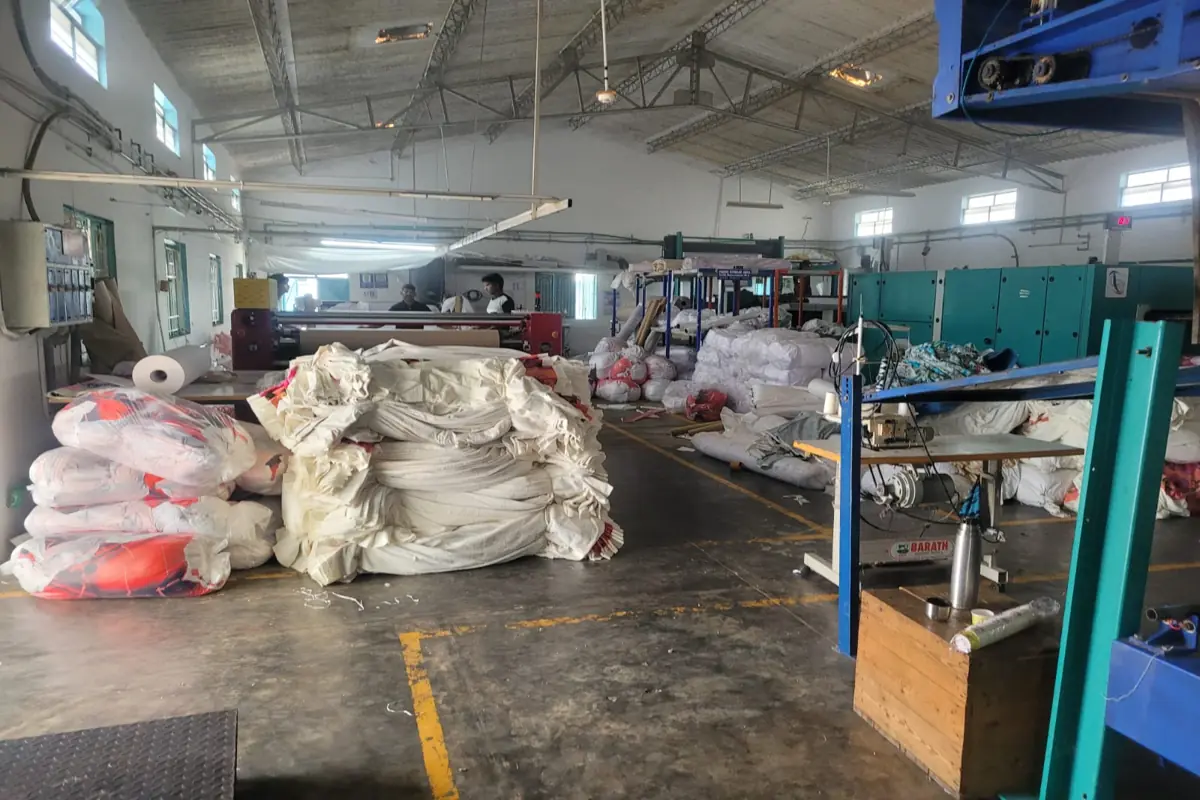 Factory Finishing Line – Arunam Digital Prints Tirupur